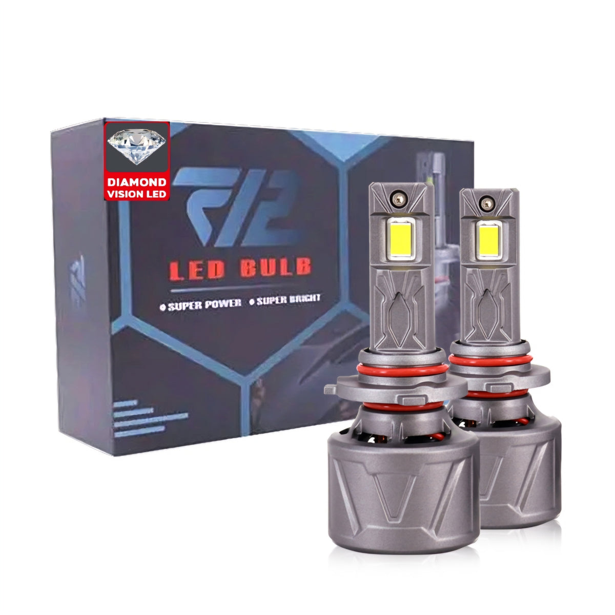 Diamond Vision LED F12 Headlight bulbs 44000 lumens 220W max bright